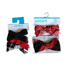 Carter's lot, bowties, and 3 pack pony holder